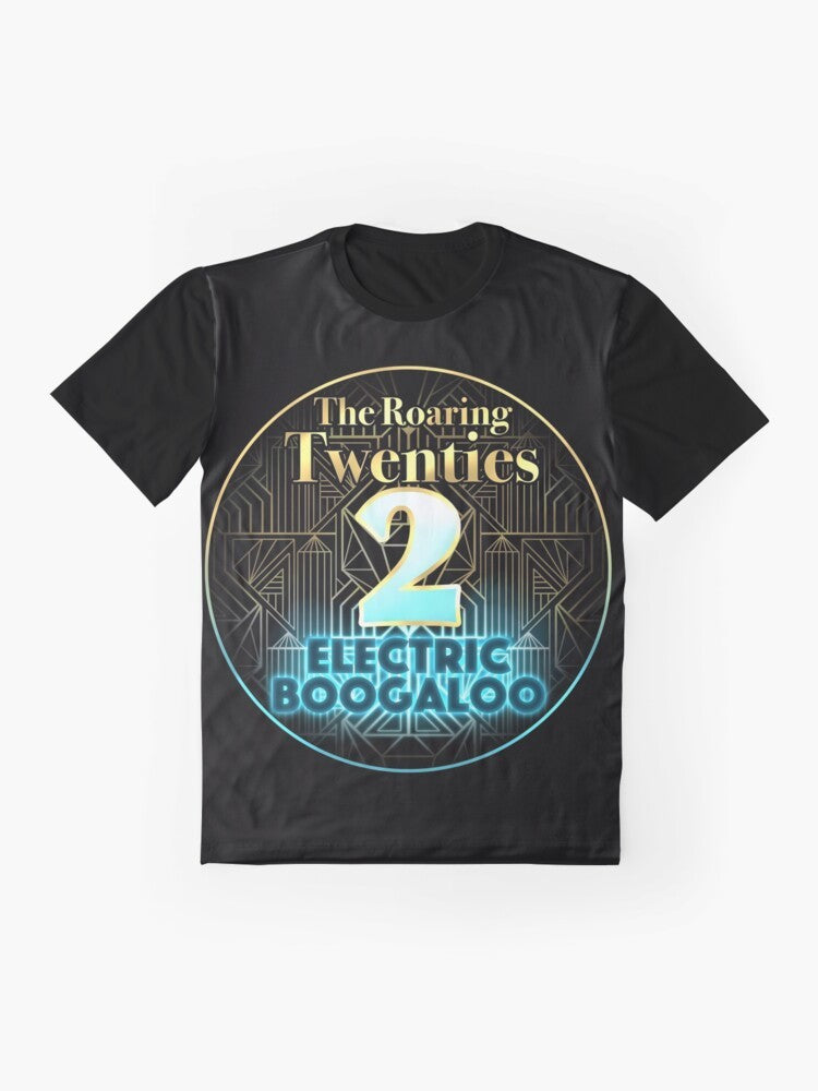 Roaring Twenties 2020 Graphic T-Shirt featuring a humorous design - Flat lay