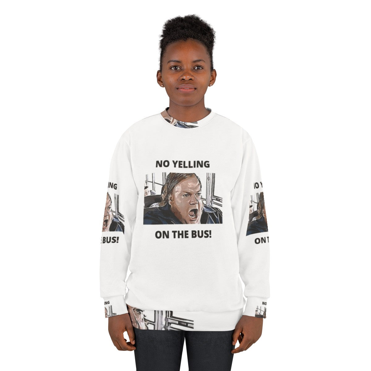 Chris Farley "No Yelling On The Bus" Comedy Sweatshirt - women