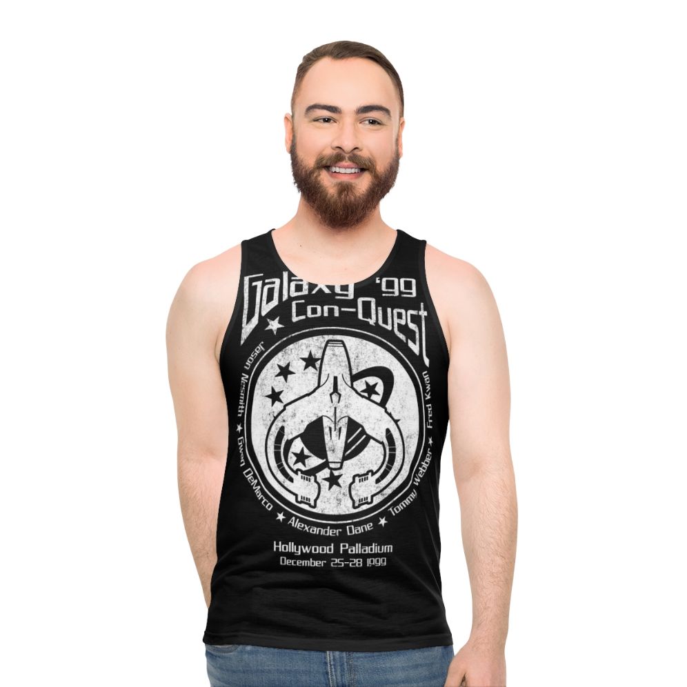 Never Give Up Unisex Sci-Fi Tank Top - men