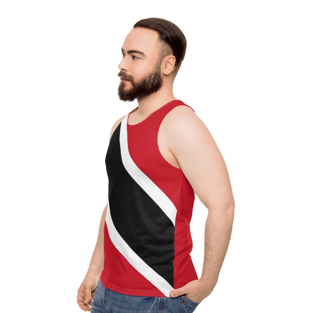 Unisex Trinidad and Tobago Flag Tank Top - men side