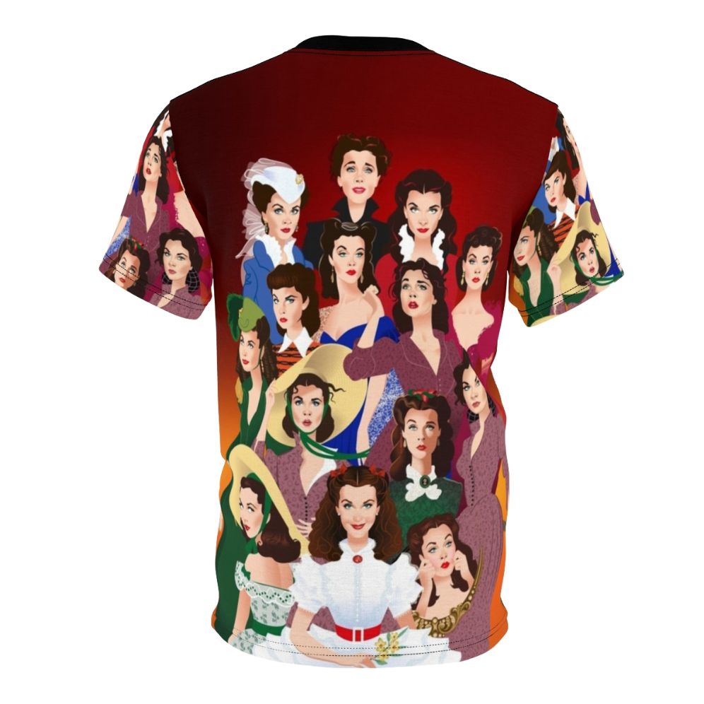 Graphic t-shirt featuring Scarlett O Hara from the classic film Gone with the Wind - Back