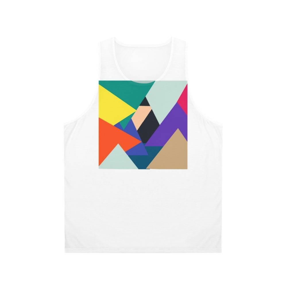 Unisex geometric tank top