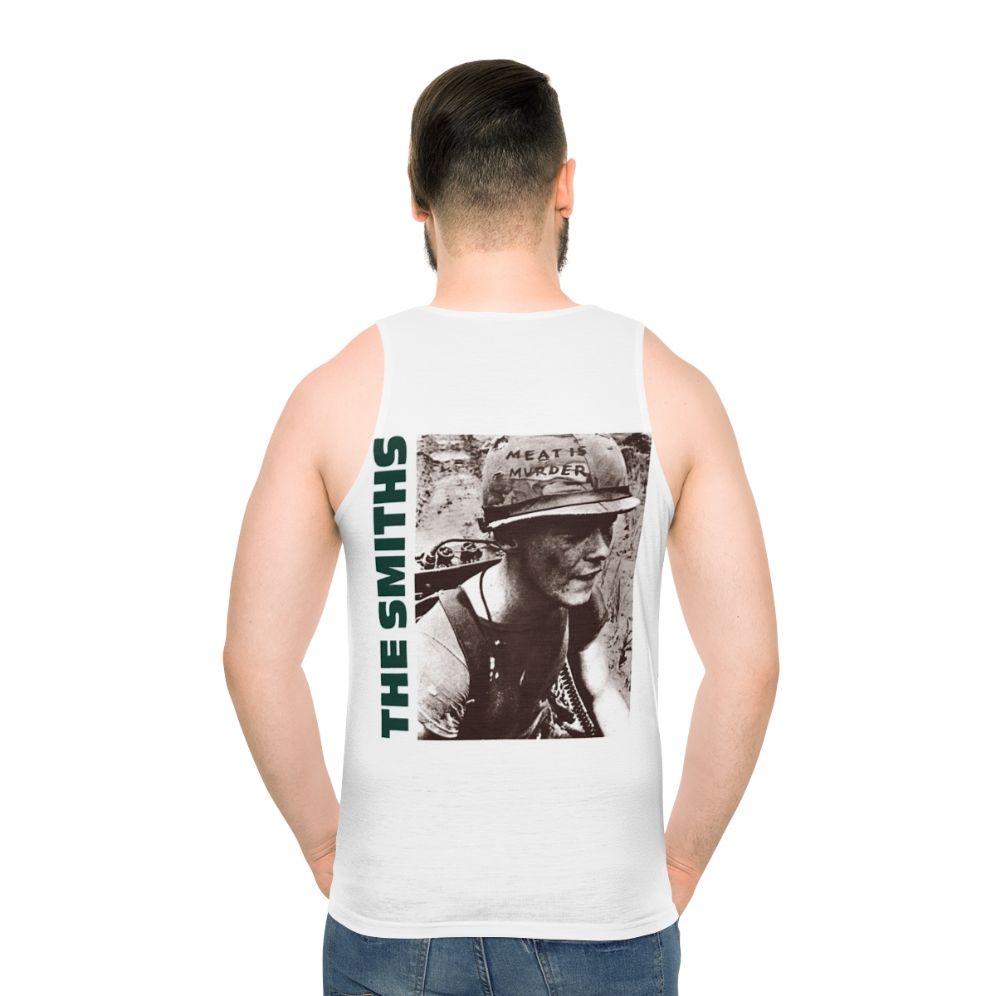 Unisex tank top with graphic design for music fans - men back