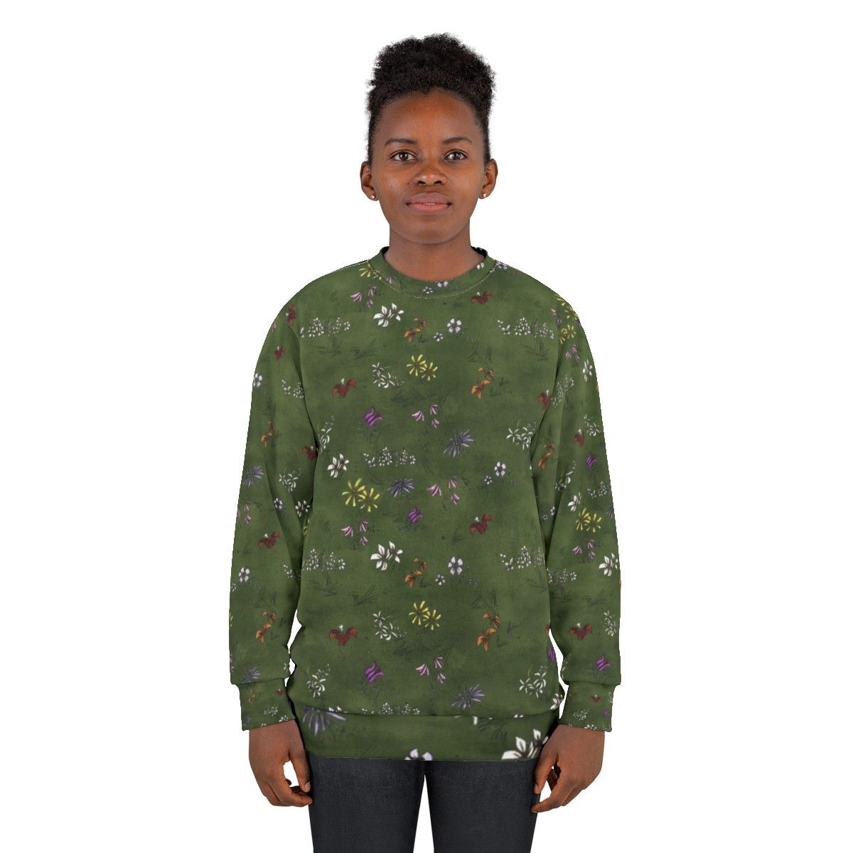 Don't Starve Flower Field Tiled Sweatshirt - women