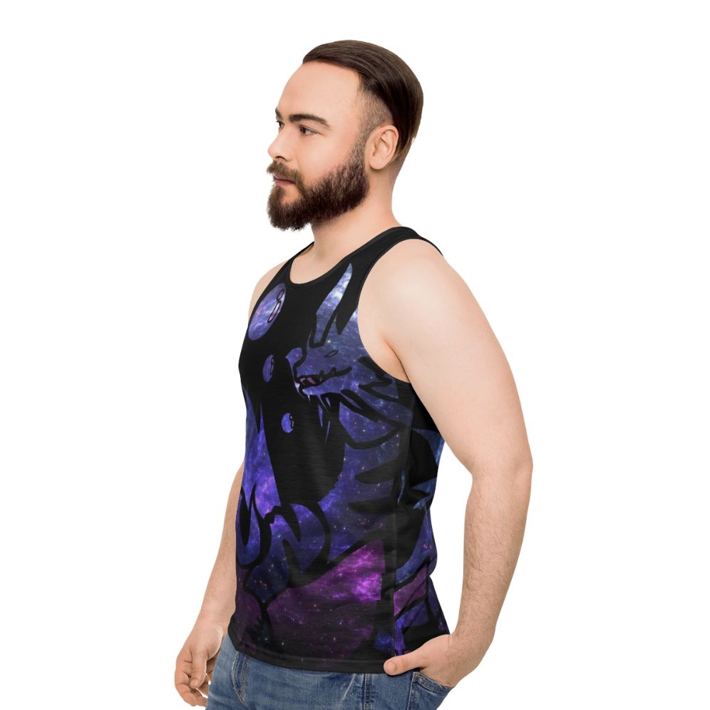 Monster Hunter Mizutsune Galaxy Design Unisex Tank Top - men side