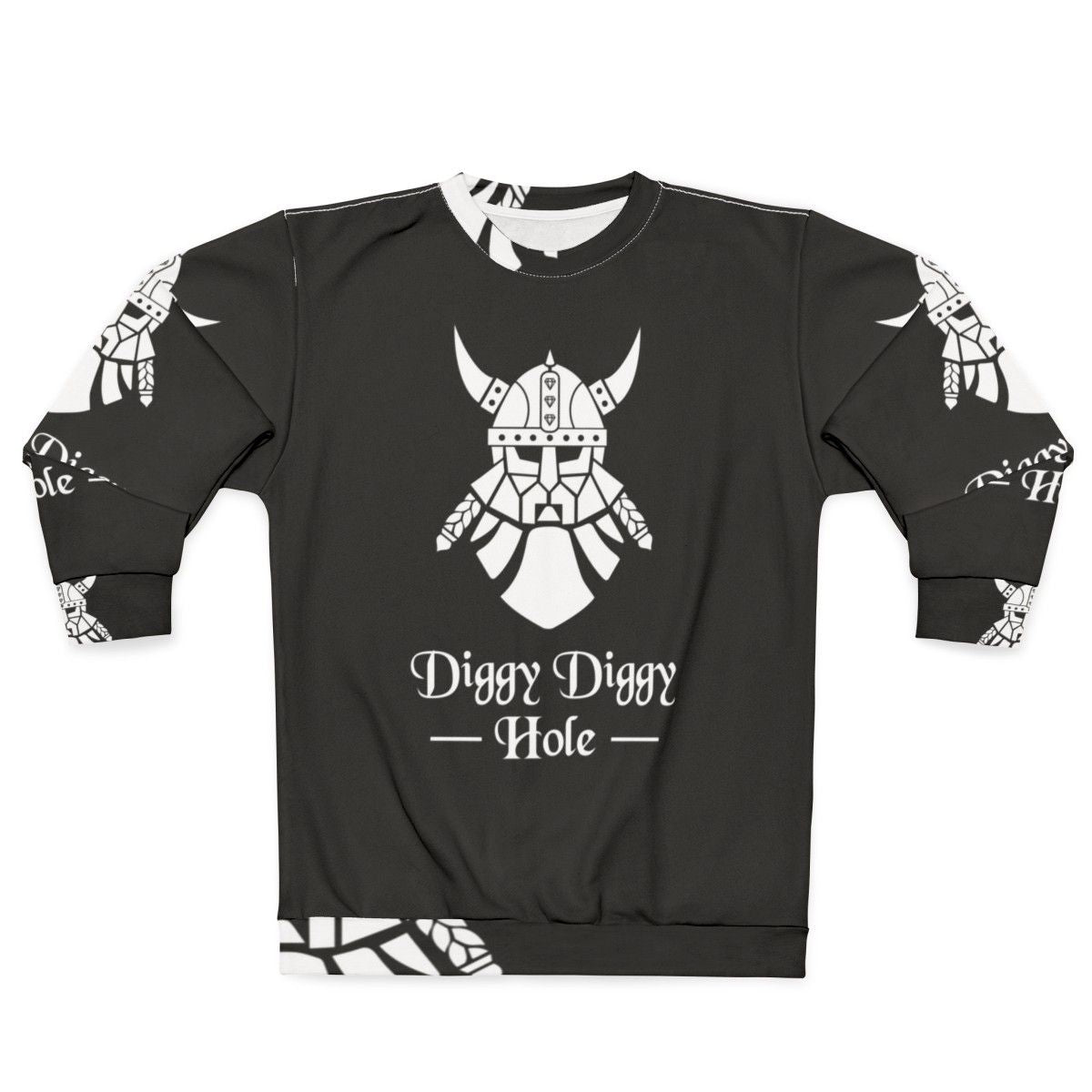 Dwarven Diggy Hole White Sweatshirt