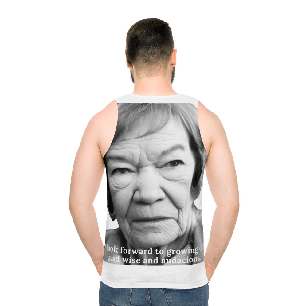 Iconic Glenda Jackson Portrait Unisex Tank Top - men back