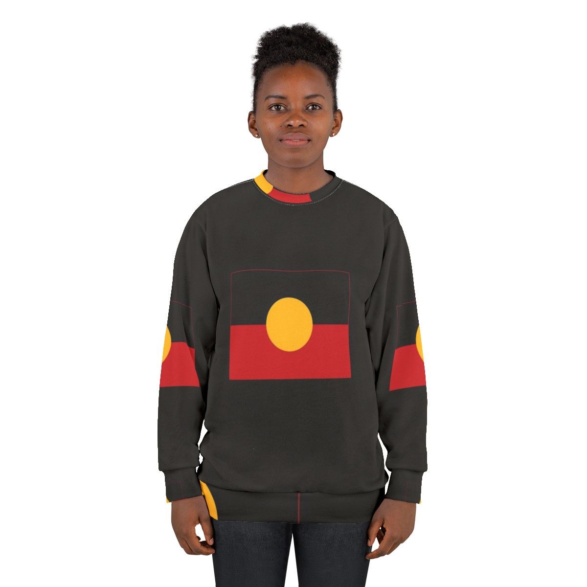 Aboriginal flag sweatshirt design - women