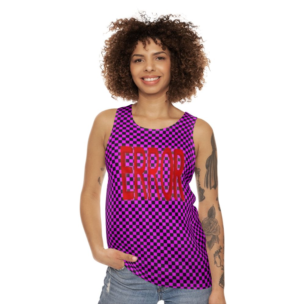 Error Texture Glitch Unisex Tank Top - women