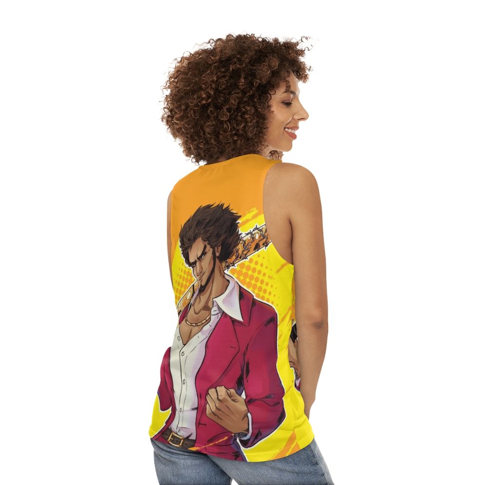 Ichiban Kasuga Unisex Anime Tank Top - women back