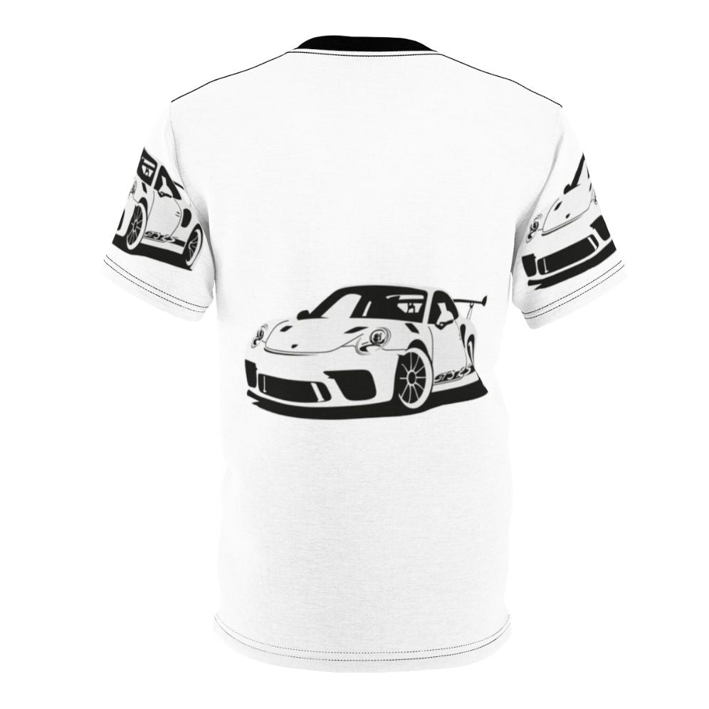 All-over print t-shirt featuring a striking Porsche-inspired sports car graphic - Back