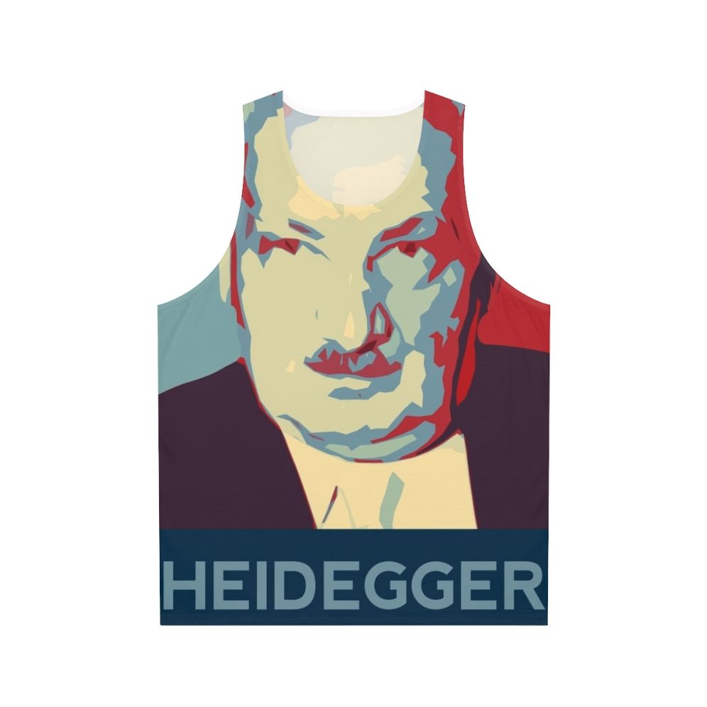 Martin Heidegger philosophy unisex tank top