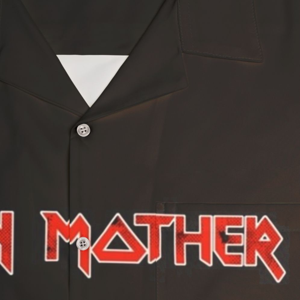 Heavy Metal Mom's Hawaiian Shirt for Mother's Day - Detail