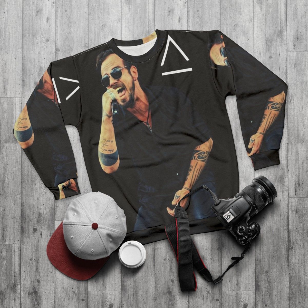 Adam Gontier Saint Asonia Metal Music Sweatshirt - flat lay