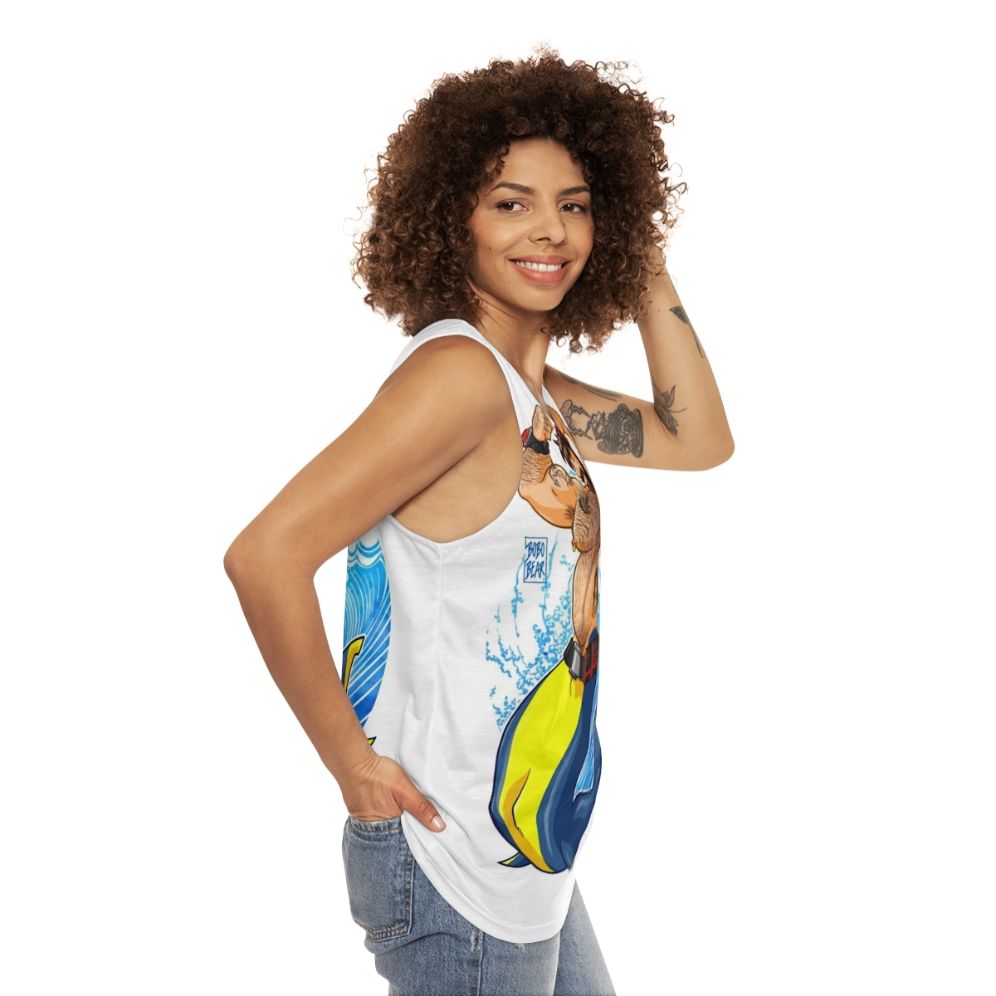 Unisex Adam Likes Scuba Diving Tank Top - women side