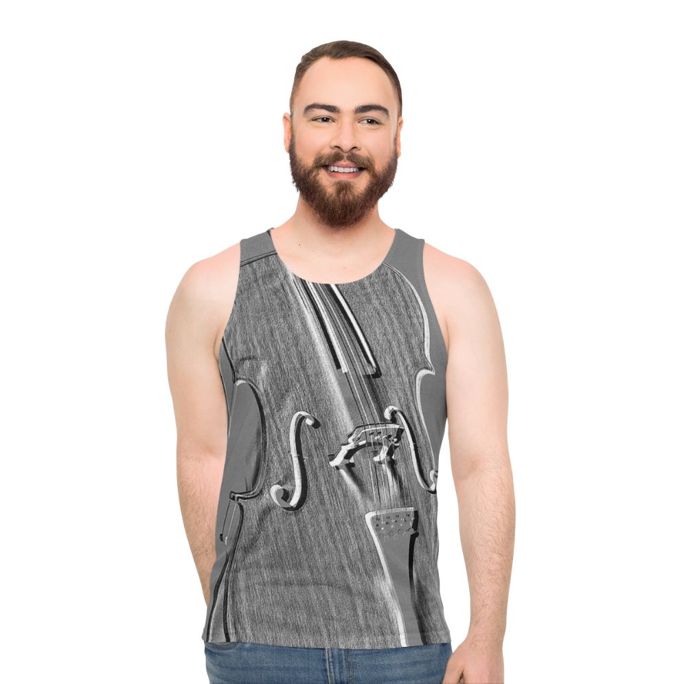 Cello Musician's Grey Tank Top - men