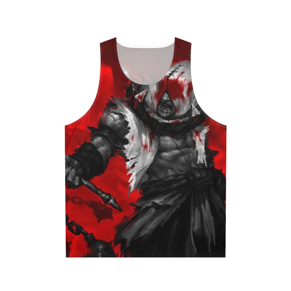 The Repentant Unisex Tank Top, a dark fantasy inspired design