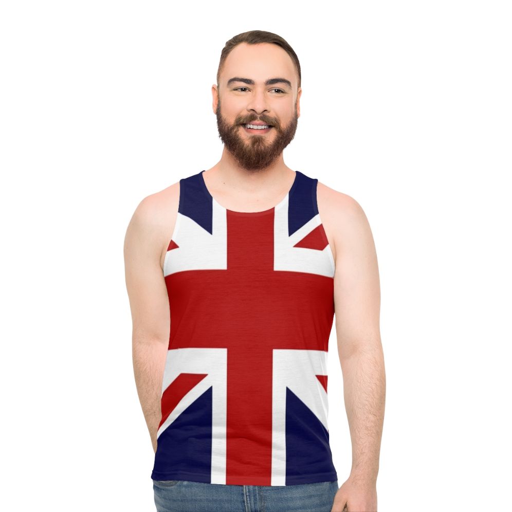 Union Jack Flag of the UK Unisex Tank Top - men