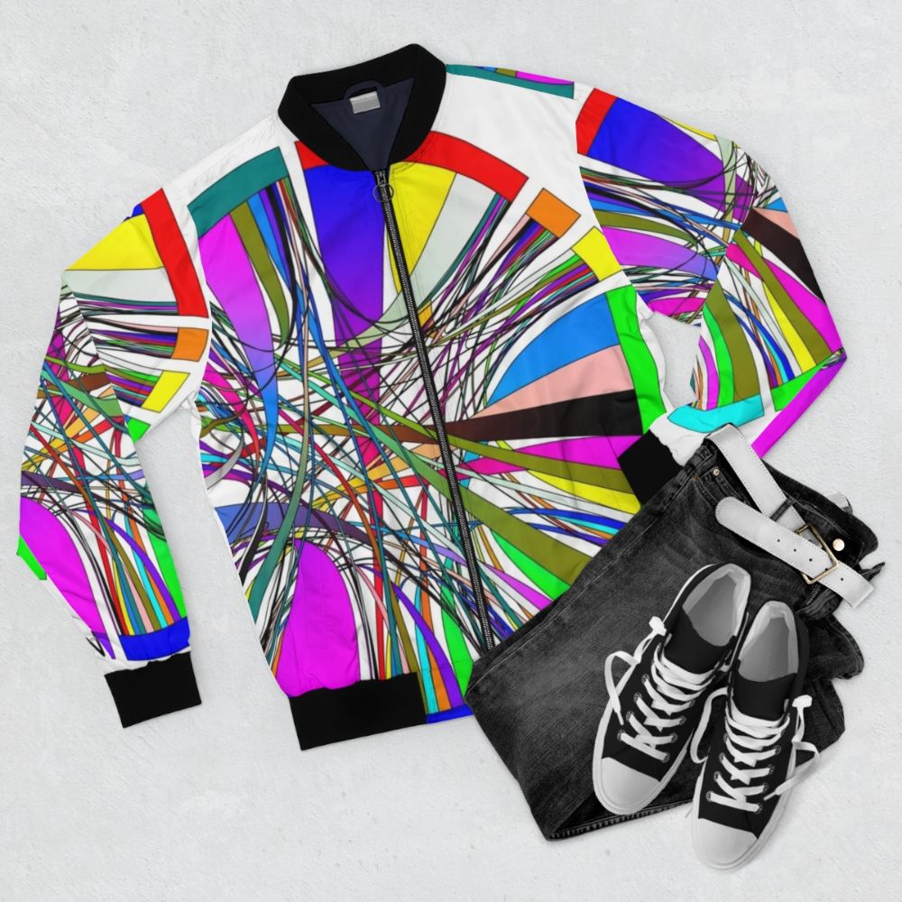 TWOW data visualization bomber jacket - Flat lay