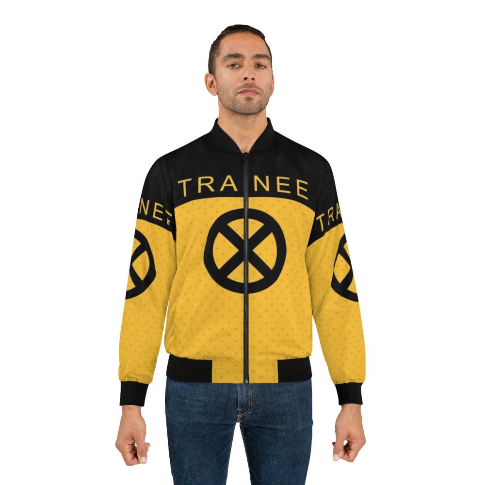 Trainee X Force Bomber Jacket with X Force and Deadpool Inspired Design - Lifestyle