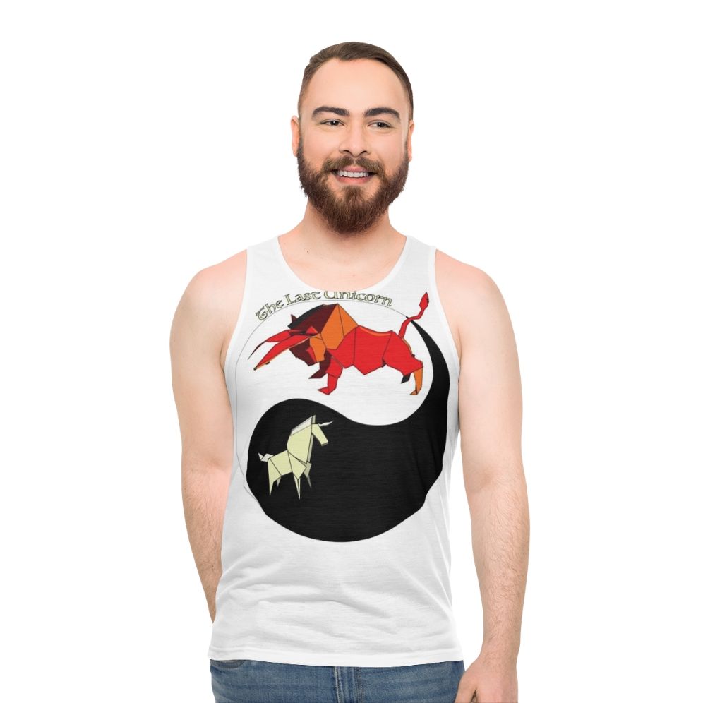 The Last Unicorn Yin Yang Origami Tank Top - men