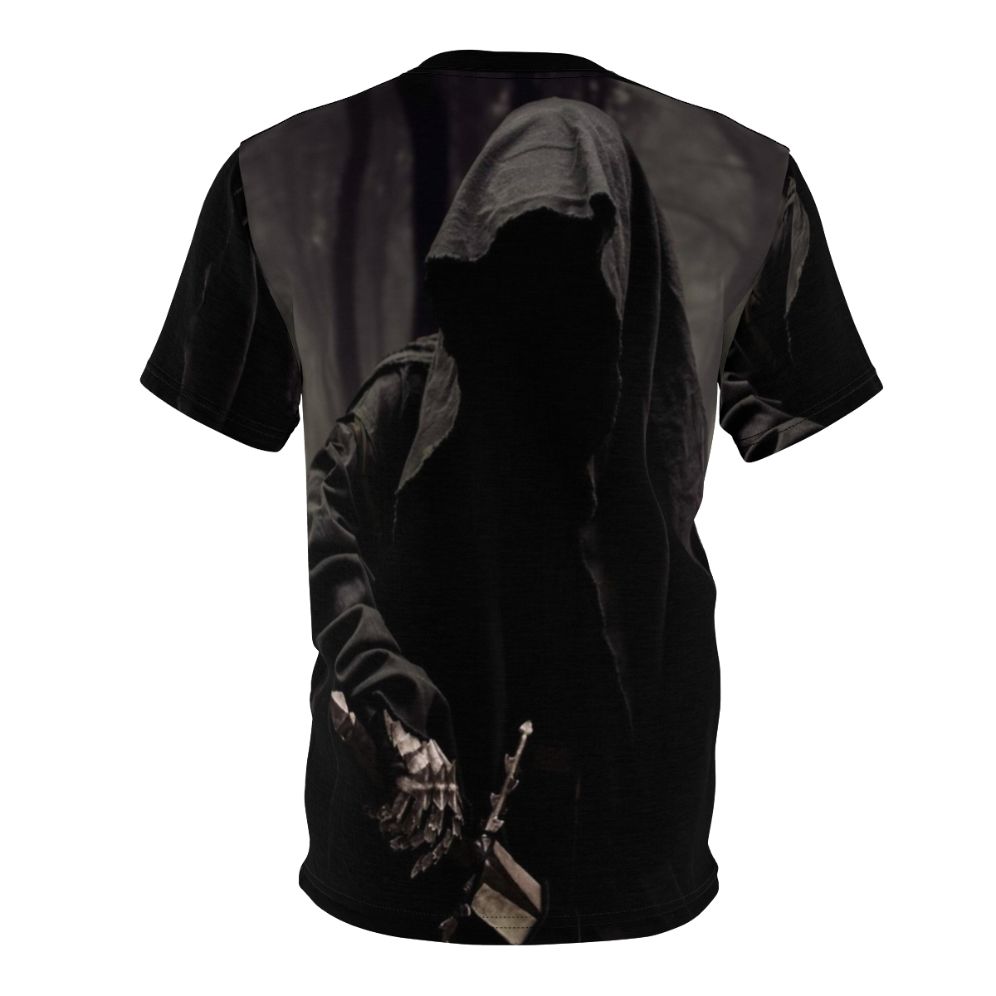 Nazgul-inspired fantasy t-shirt with ghostly, demonic design - Back