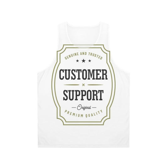 Customer support unisex tank top