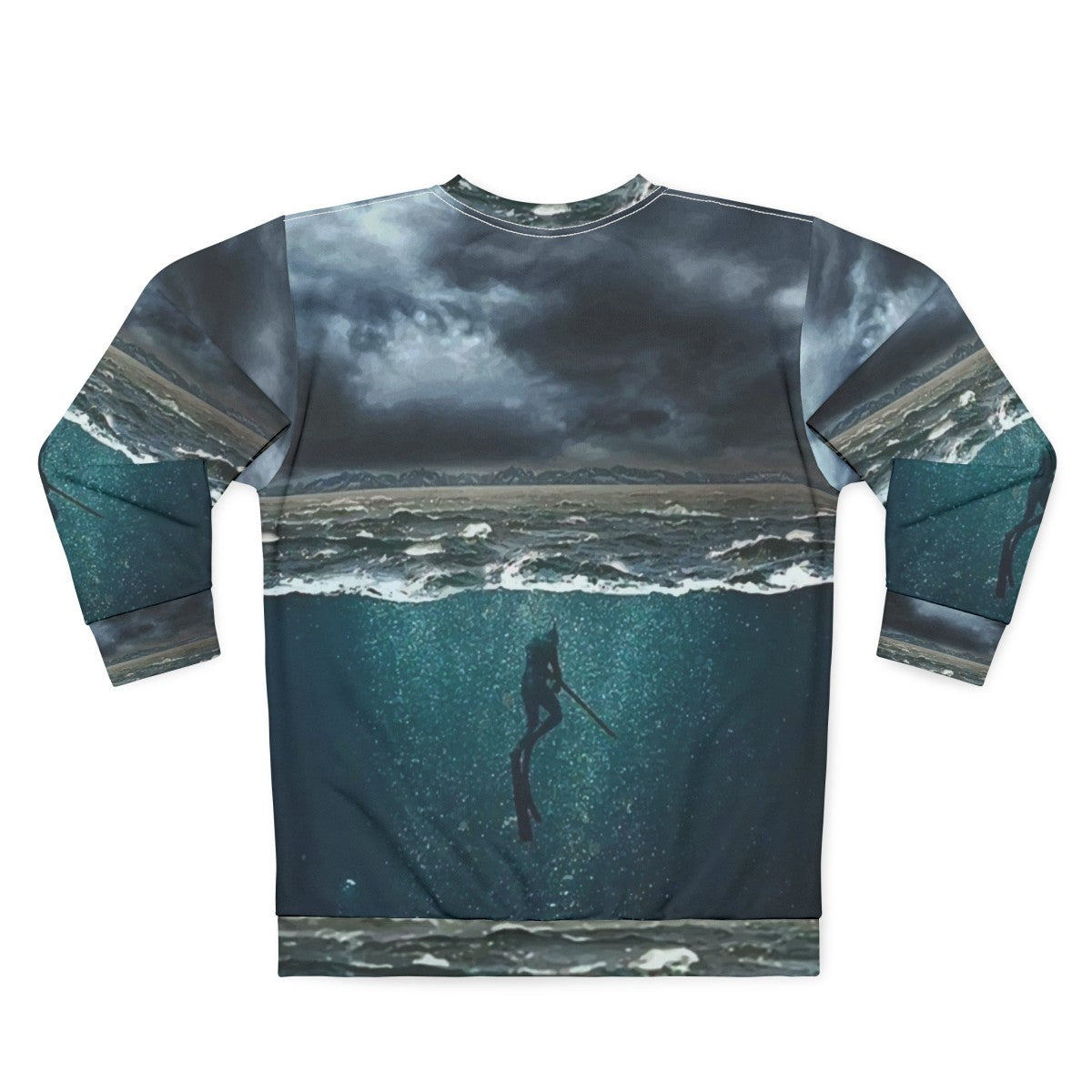 Spearfishing Sweatshirt for Underwater Fishing and Diving - Back