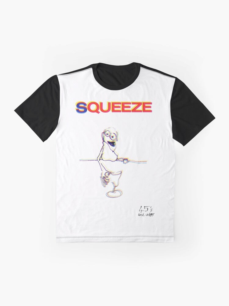 Squeeze Singles 45s Graphic T-Shirt - Flat lay