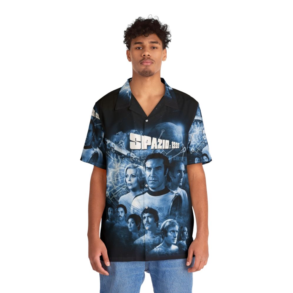 Alphan Blue Moon 1 Spazio 1999 Logo Retro Hawaiian Shirt - Lifestyle