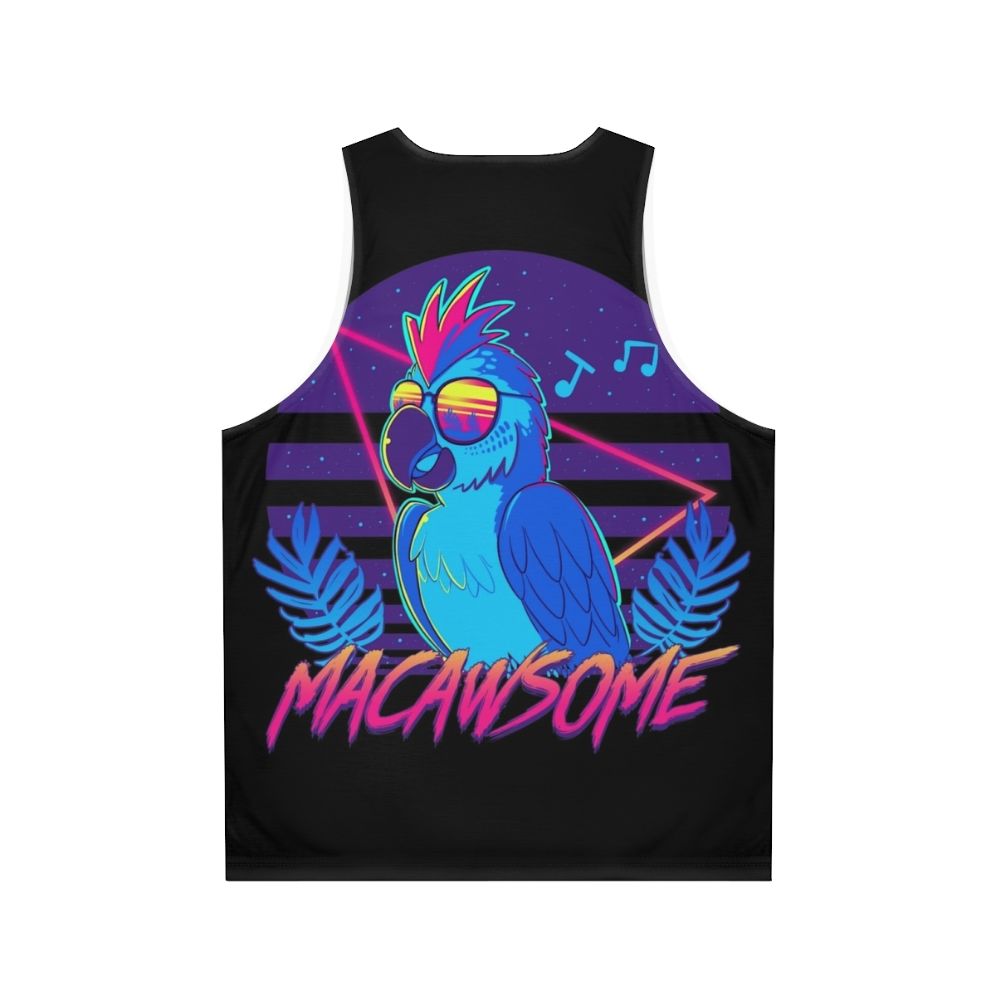 Macaw Unisex Tank Top - Back