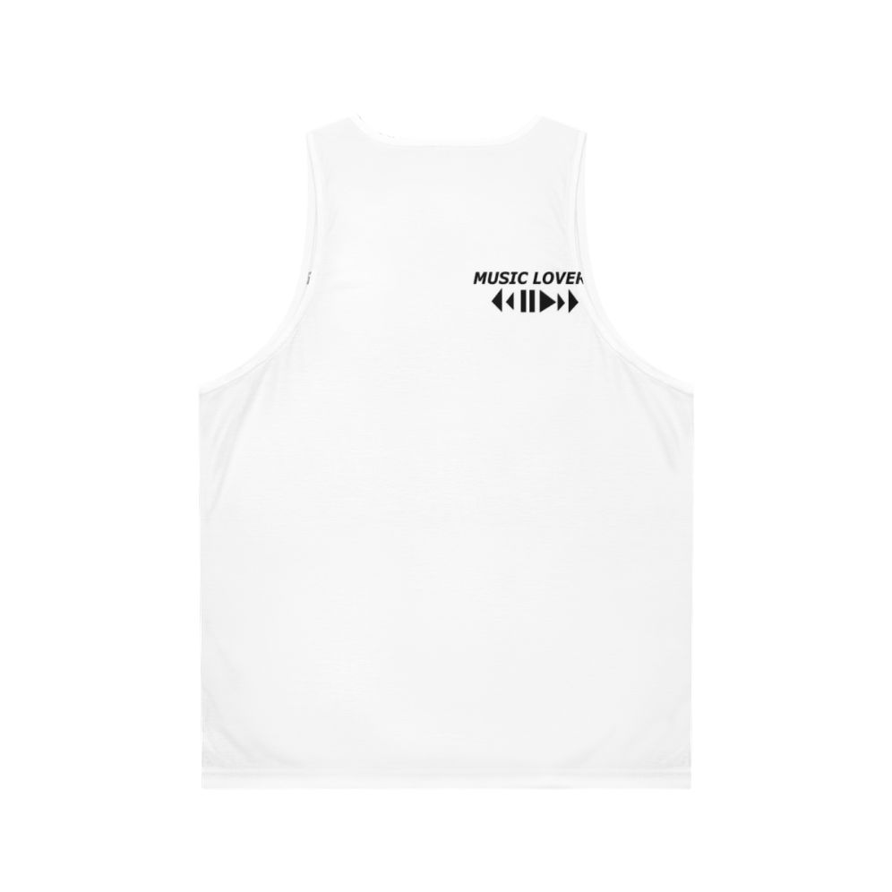 Unisex music lover tank top - Back