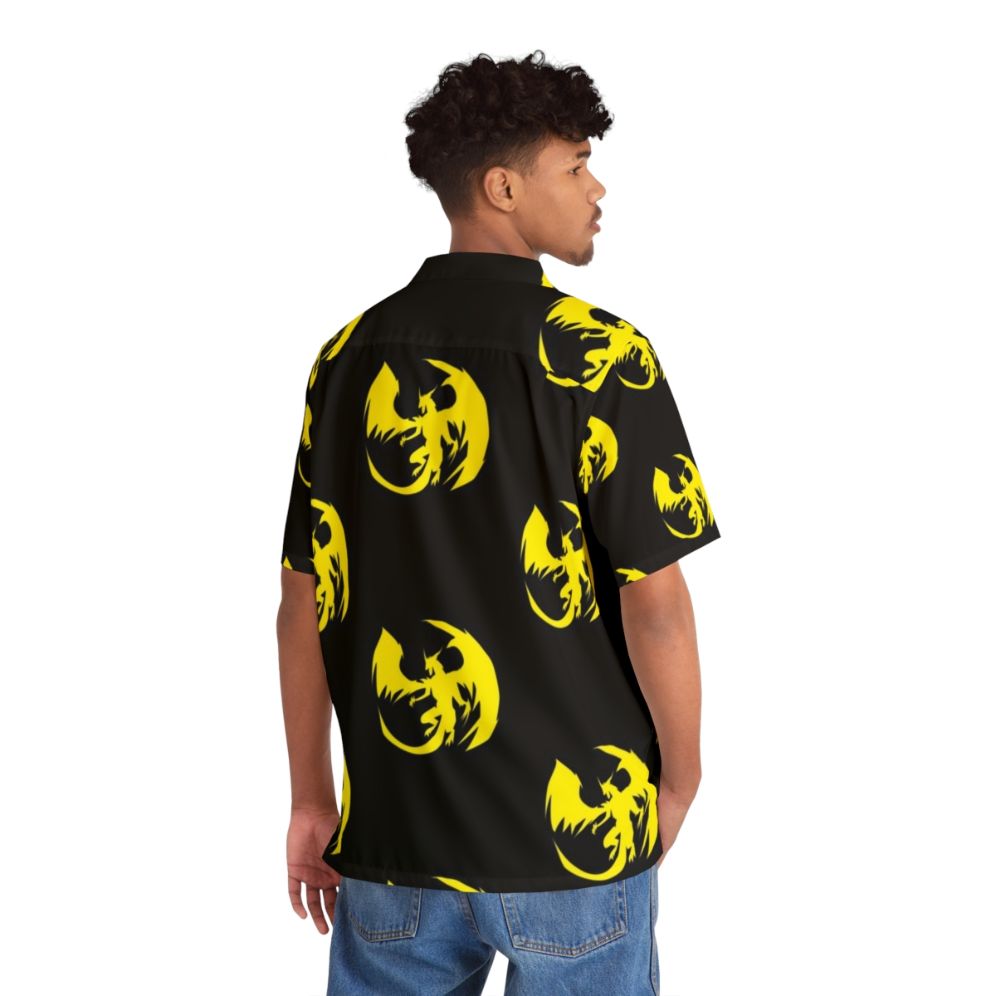 Yellow dragon Hawaiian shirt - People Back