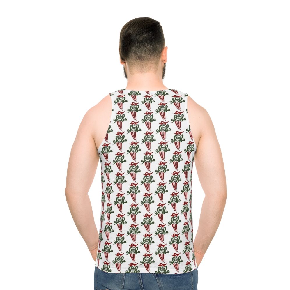 Mahjong tile Chinese bird yat sok unisex tank top - men back