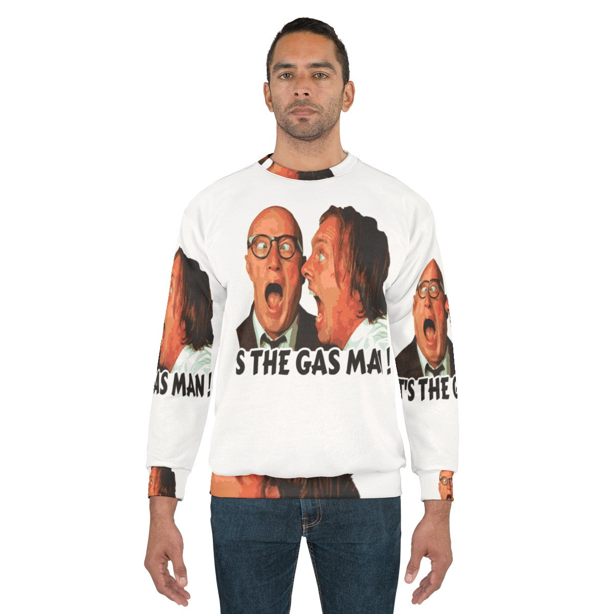 Bottom Ritchie and Eddie 'It's The Gas Man' Funny Sweatshirt - men