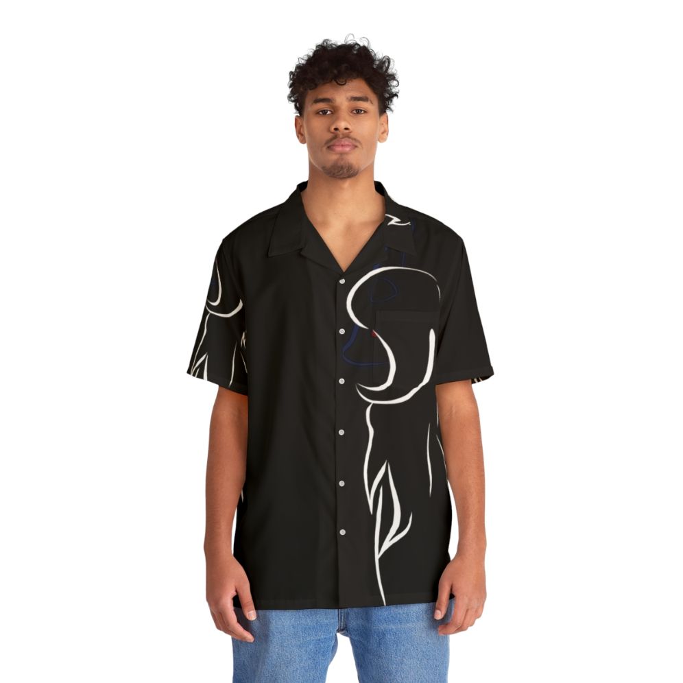 "Absol Flow Hawaiian Shirt - Pokemon Inspired Dark Type Apparel" - Lifestyle