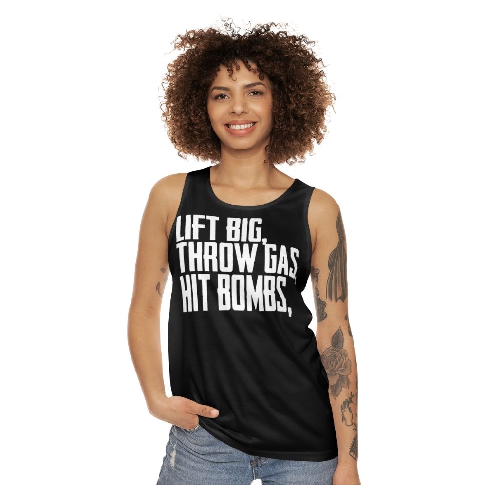 Weightlifting unisex bodybuilding tank top - women