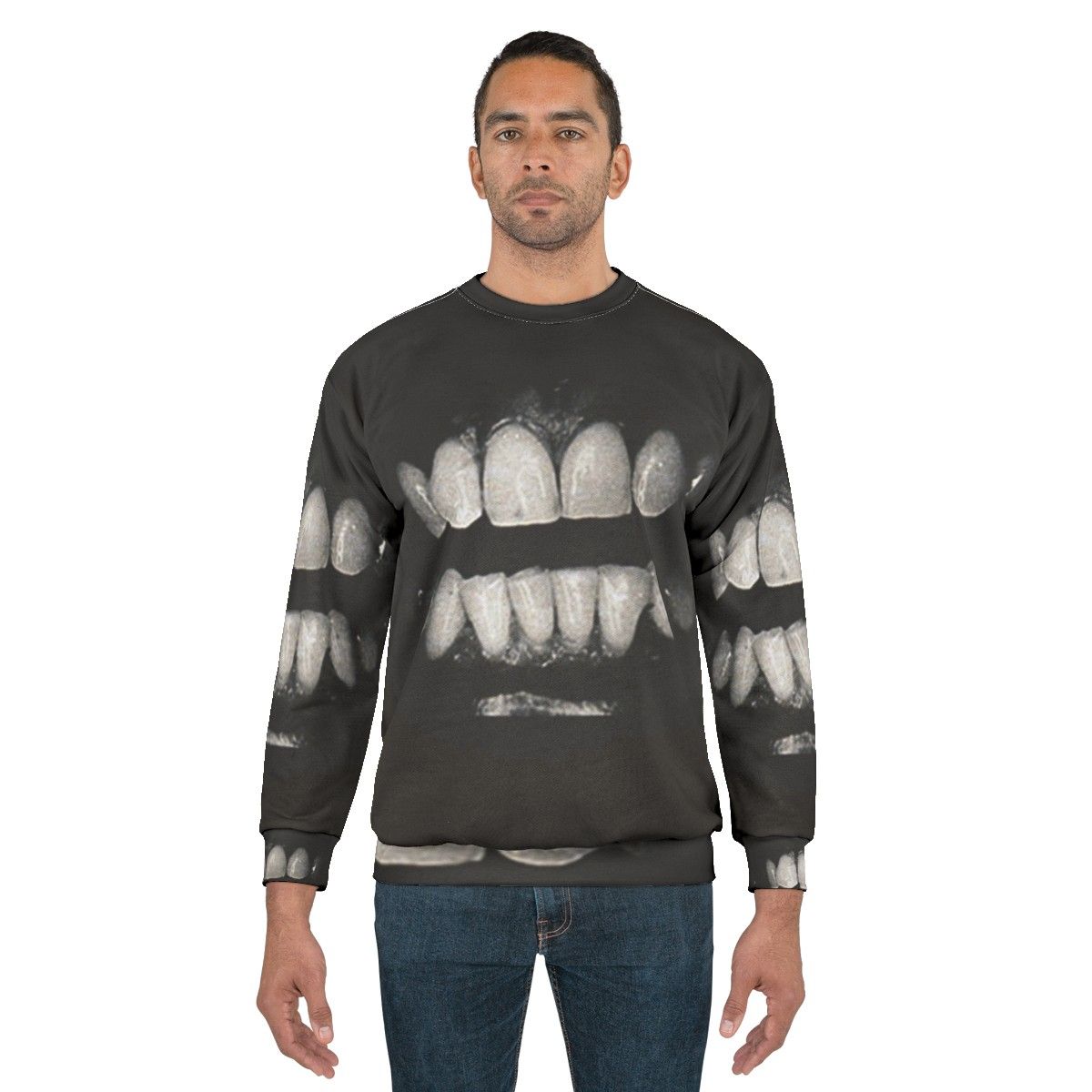 Filthy gothic industrial sweatshirt with dark and alternative design - men