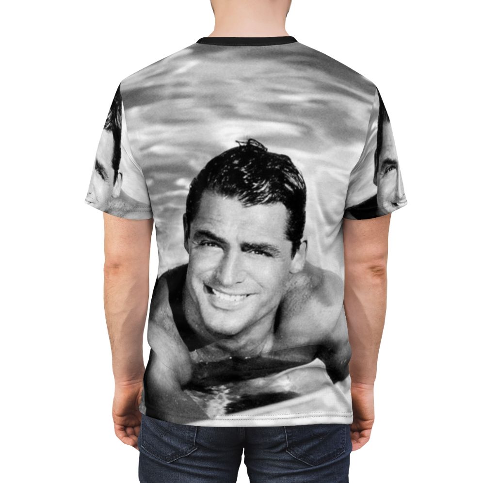 Vintage-inspired graphic t-shirt featuring classic Hollywood actor Cary Grant - men back