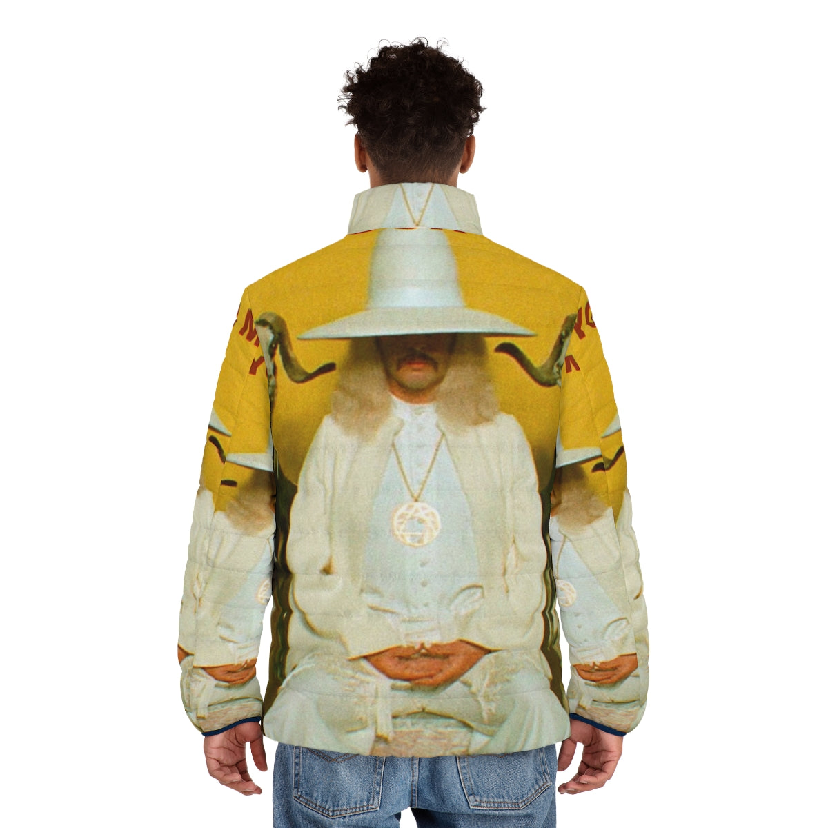 The Alchemist Puffer Jacket, a cult film-inspired outerwear piece - men back