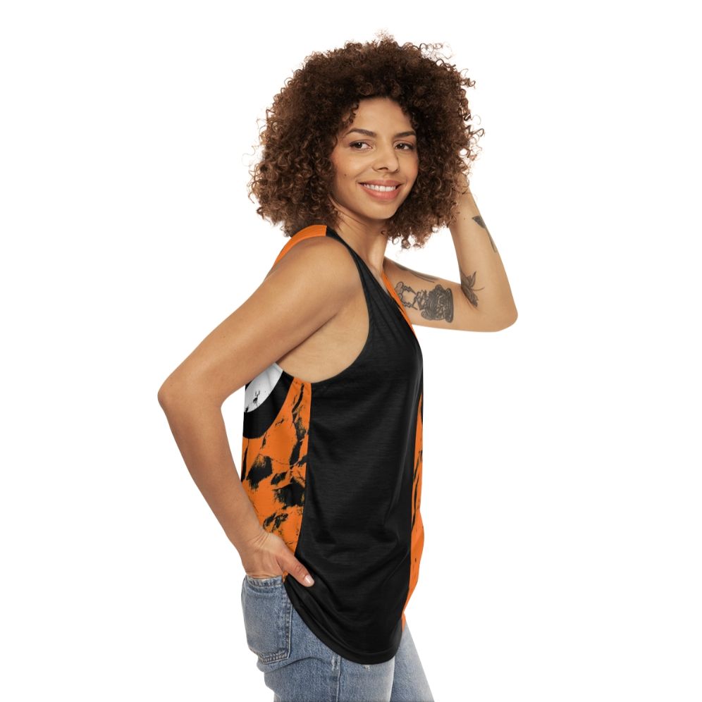 Deathstroke Faded Unisex Tank Top - women side