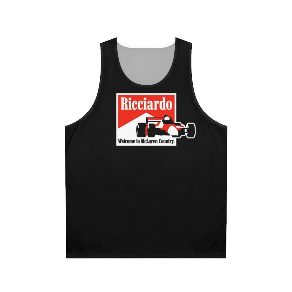 Ricciardo 2021 Unisex Formula 1 Racing Tank Top