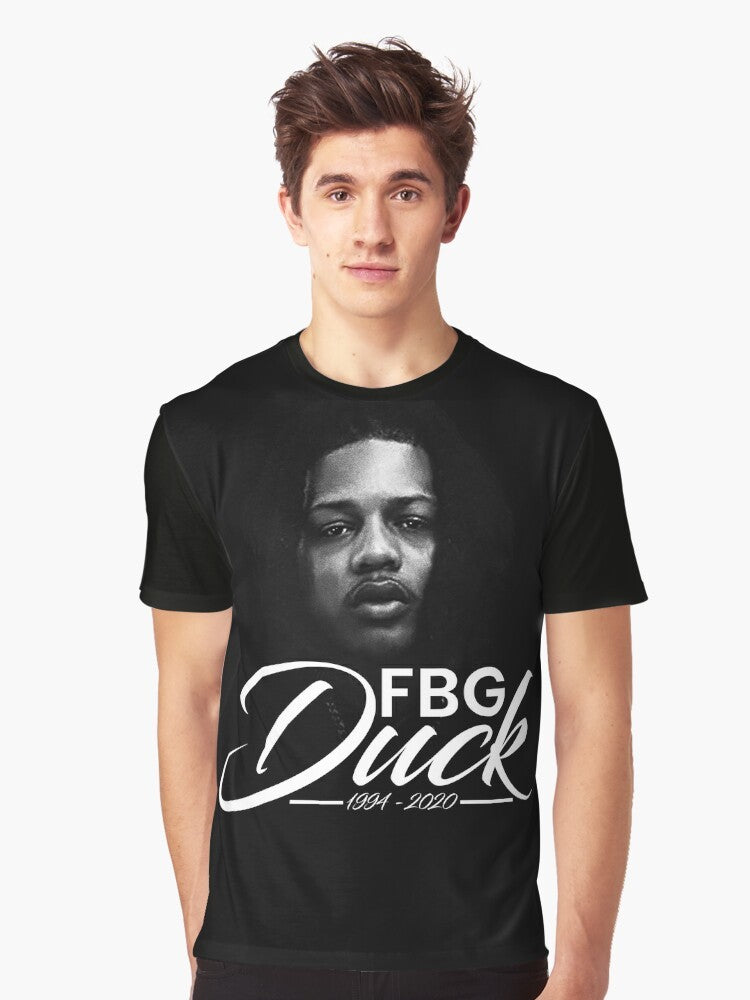 Commemorative RIP FBG Duck graphic t-shirt - Men