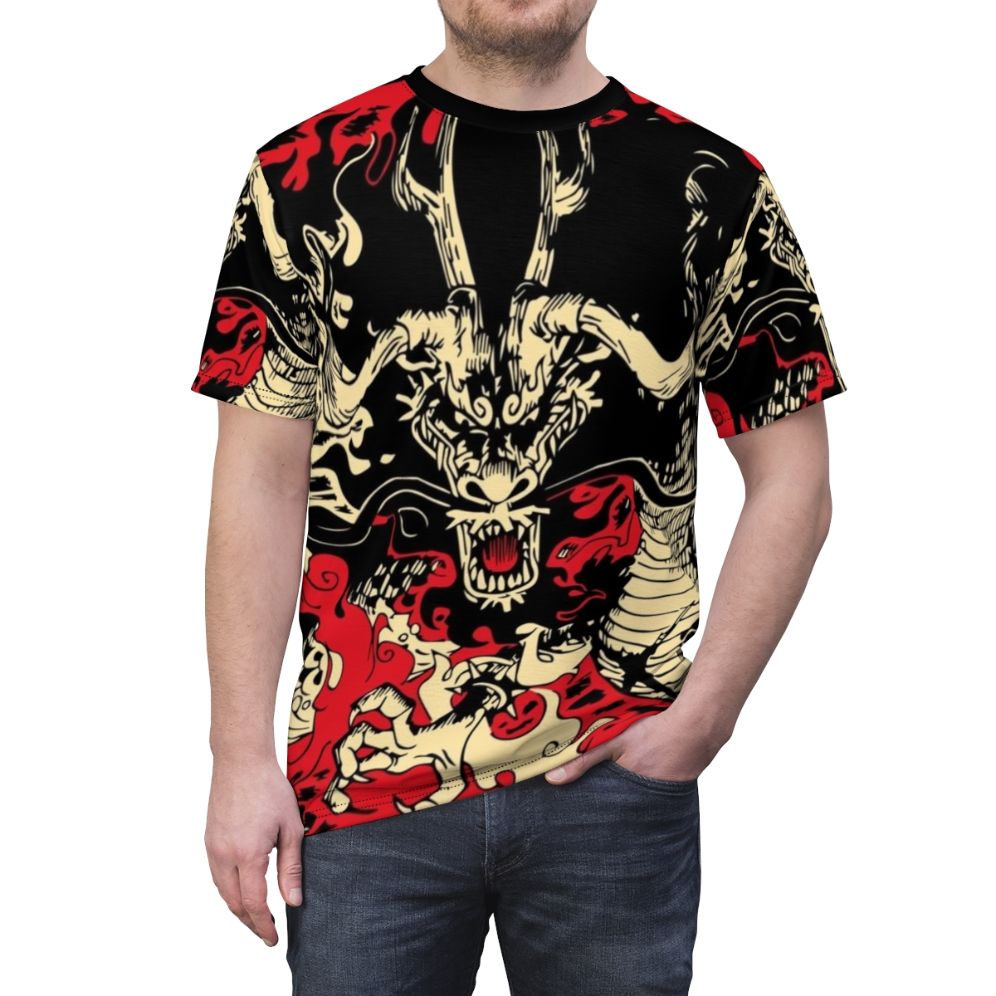 Kaido the Dragon Inspired T-shirt, One Piece Anime Merchandise - men front