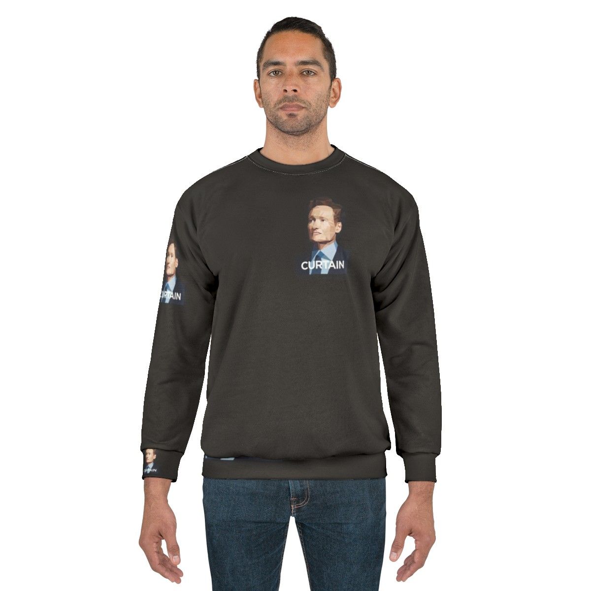 Conan O'Brien Curtain Portrait Sweatshirt - men