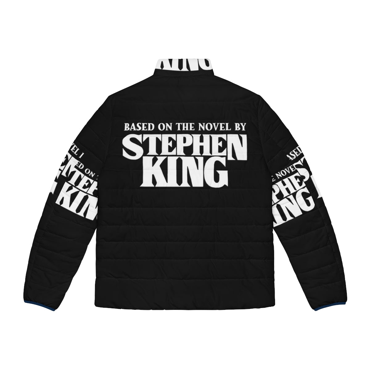 White puffer jacket inspired by the works of Stephen King - Back