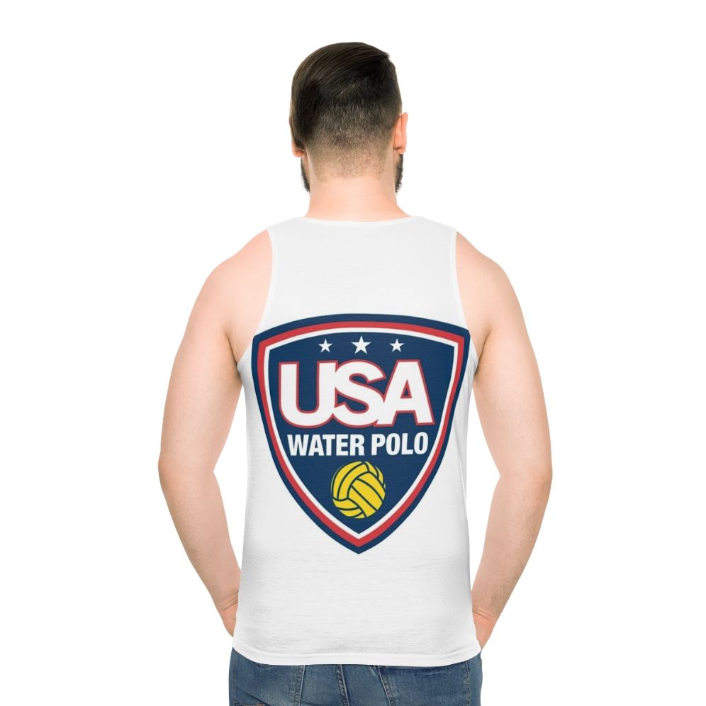 USA Water Polo Unisex Tank Top - men back