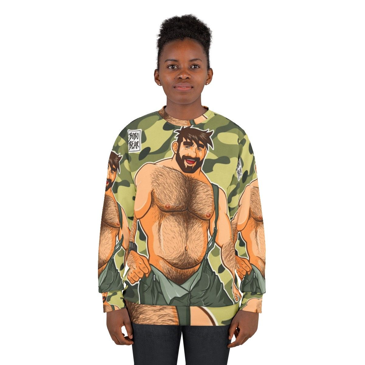 Camouflage sweatshirt for men - women