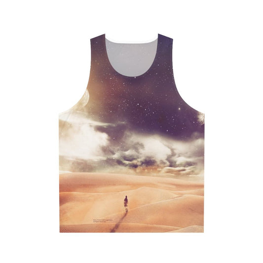 Dune Arrakis Unisex Tank Top with Minimalist Sci-Fi Design