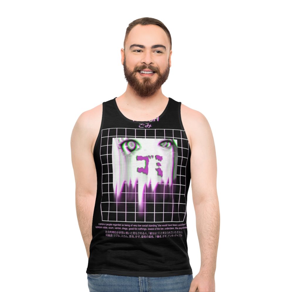 Japanese anime aesthetic unisex tank top - men